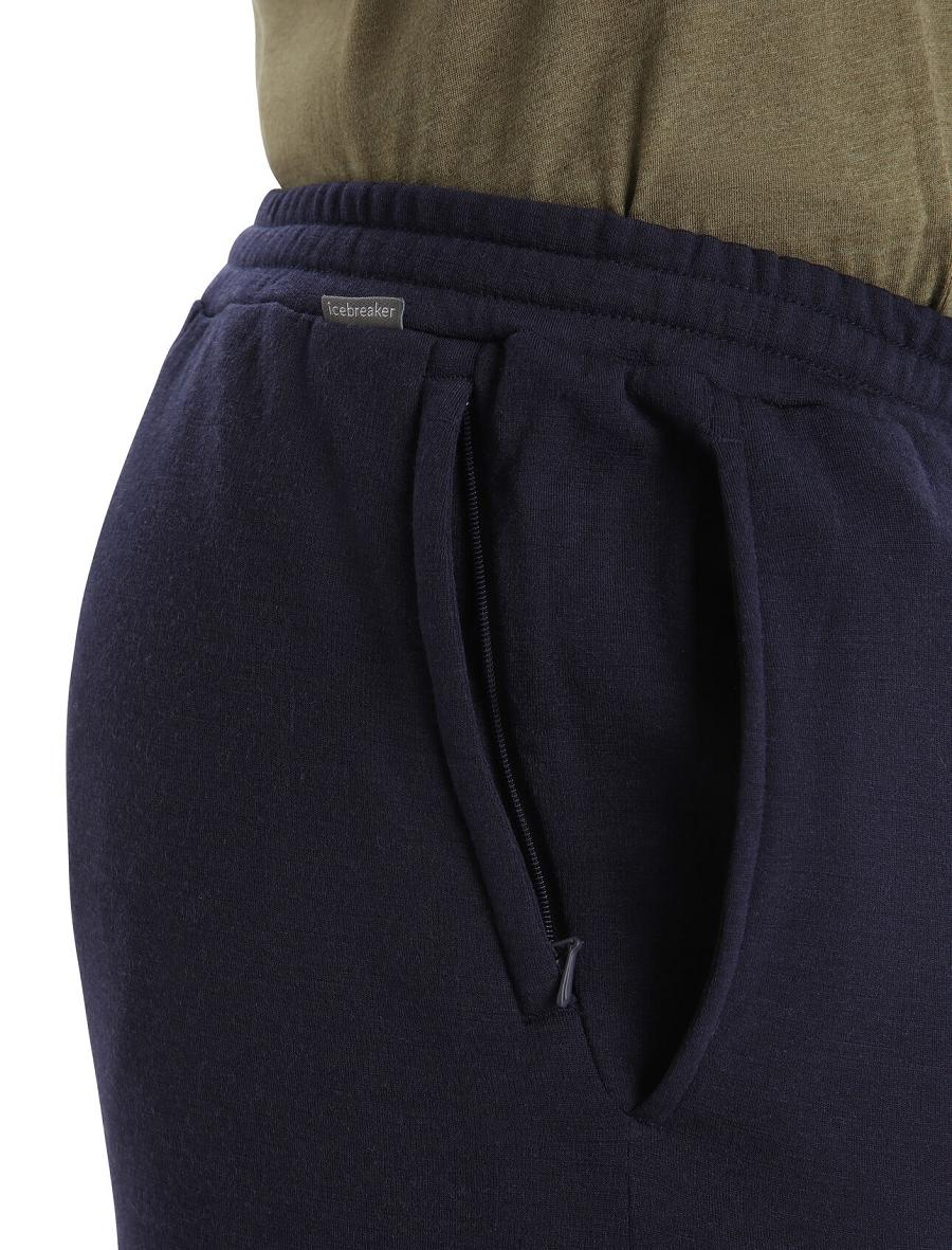 Midnight Navy Icebreaker RealFleece™ Merino Dalston Pants Men's Jogger | AU 1141LISH